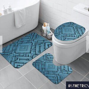 NEW Asymetrics Fusion Bathroom Toilet Set